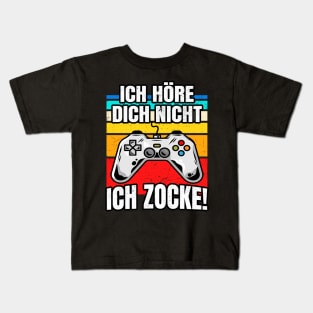 Ich höre dich nicht ich zocke Kids T-Shirt